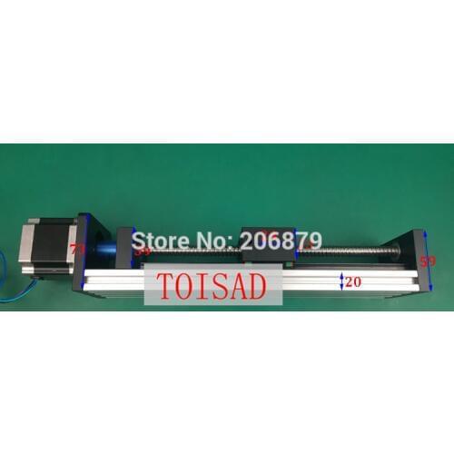 GX80 1605 Ballscrew 1100mm Effective Travel Length Stroke Linear Motion Guide Stage Moulde + 57 Nema 23 Stepper Motor CNC