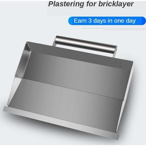 Stainless Steel Plaster Scraper Mortar Anti Slip Cement Wall Decoration Hand Tool