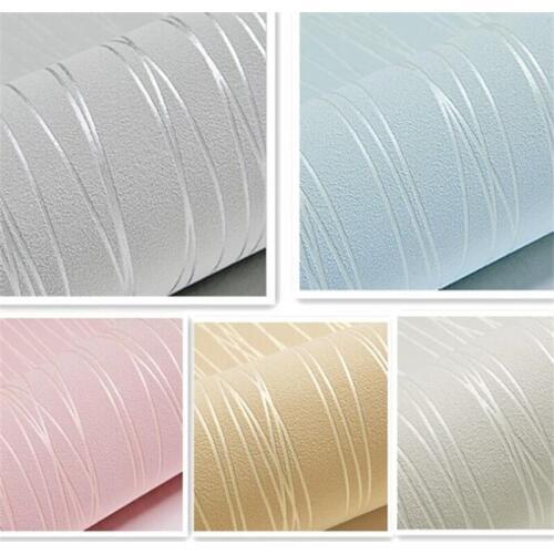 Beibehang Modern simple thickening non - woven striped wallpaper plain living room full of shop wallpaper papel de parede plain