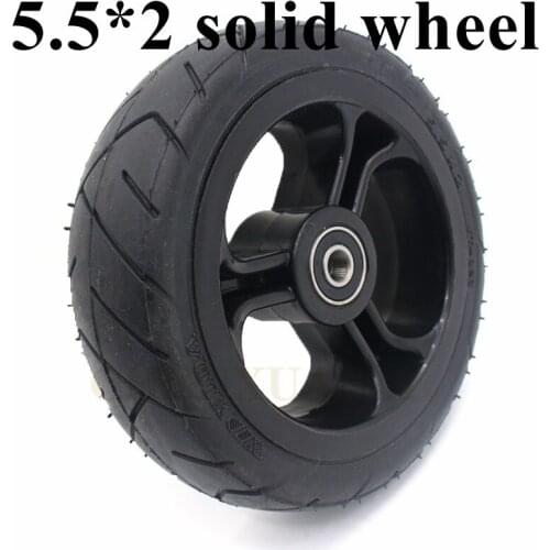 Solid Wheel with good quality 5.5x2 for Fast Wheel F0,jackhot,Nes Carbon Fiber Scooter Solid Tire with Alloy