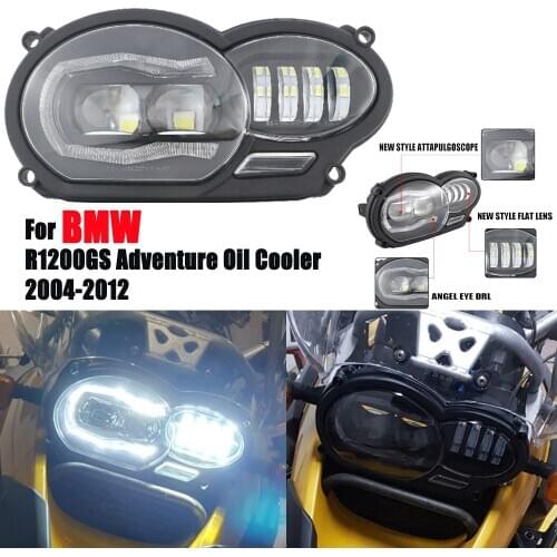 Motorcycle LED Headlight Assembly For BMW R1200GS Adventure R 1200 GS R1200 GS ADV Oil Cooler 2004-2012 Head Light Lamp Headlamp
