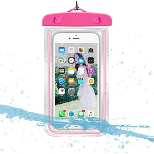Luminous Waterproof Phone Pouch Diving Swimming Underwater Case Cover Water Sports Beach Pool Gadget Чехол для телефона