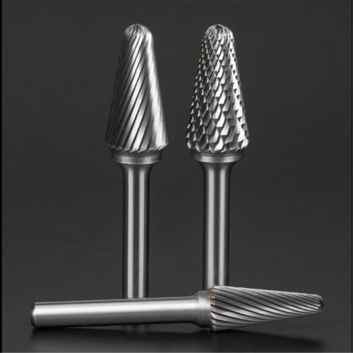 1pcs-free shipping solid carbide tungsten steel milling cutter,6mm shank L type Metal electric grinding head,Polishing tool