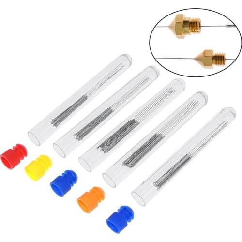 10pcs/lot Reprap for Ultimaker Makerbot nozzle cleaning needle 0.2mm 0.25mm 0.3mm 0.35mm Optional 3D printer accessories