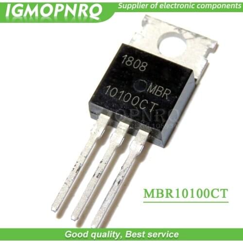 10pcs MBR10100CT MBR10100 MBR10100C TO-220 Schottky & Rectifiers 10A 100V new original