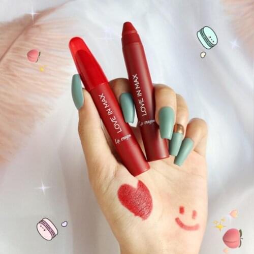 12 Colors Velvet Matte Lipsticks Pencil Lip Balm Waterproof Long Lasting Sexy Lip Stick on-Stick Cup Makeup Lip Tint Pen TSLM1