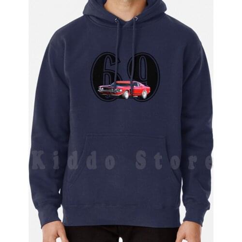 1969 302-Fastback hoodie long sleeve Car Gt40 Retro Race Vintage V8 Le Mans