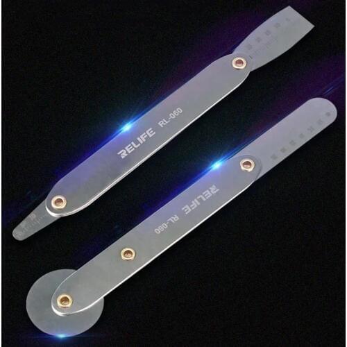 2 in 1 Mobile Phone Curved Screen Opening Repair Tools Ultra-thin Steel Disassembly Set Pry Spudger