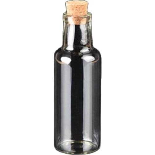 80pcs Clear Glass Bottle Empty Test Tube with Cork Stopper DIY Gift Tools Decoration Gifts Drift Bottles Jars Wedding Vials 35ML
