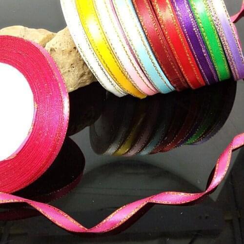 Charm 25 Yards 6mm 1/4 Satin Ribbon Wedding Party Decoration Sewing Sewing