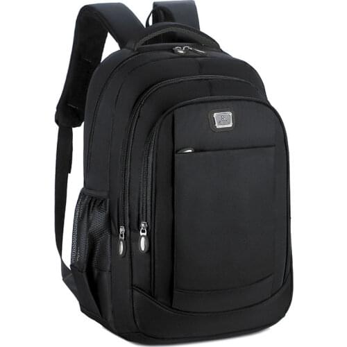 Large 15.6 Inch Laptop Backpack Black Men Computer SchoolBag Business Bag Oxford Waterproof Rucksack College Daypack Y289