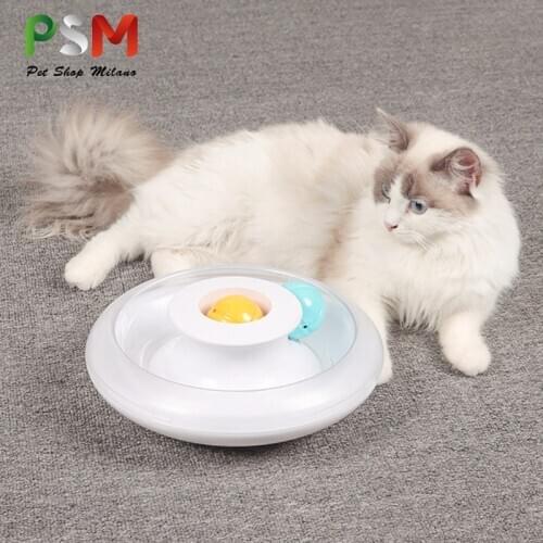 PSM New Cat Toy Ball Plastic Turntable Tumbler Catnip Toy Cat Toys Interactive Cats Products for Pets Bowl Accessories