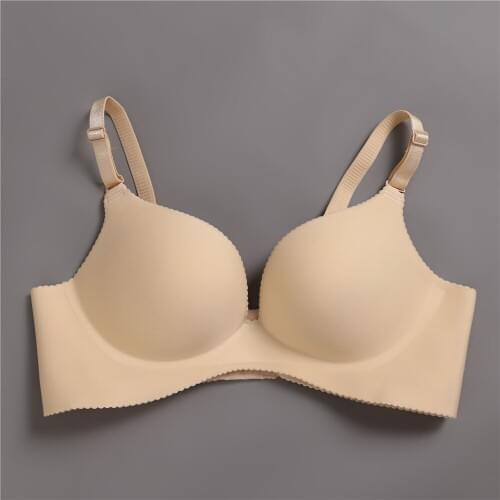 Female Super Gather Push Up Bra Deep V Sexy Seamless Bra Adjustable Women Bra Underwear Solid Wire Free Bras For Women