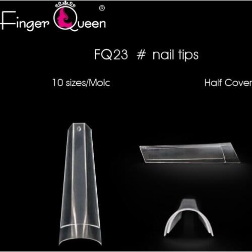 Long Fake Nails Clear Ballerina Coffin Nails Tips UV Gel Manicure Acrylic False Nail Tips Nails Art Decoration 500pcs/bag
