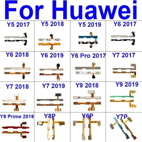 Volume & Power Flex Cable For Huawei Y5 Y6 Y7 Y9 Prime LIte Pro 2017 2018 2019 Switch Key Side Flex Ribbon Replacement Repair