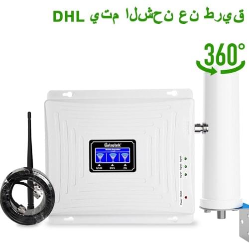 GSM UMTS LTE Network Booster Tri band Repeater Band 8/Band 3/Band 2 Amplifier 2g 3g 4g Signal Booster 900 1800 2100Mhz