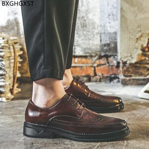 Italian Business Shoes Men Luxury Brand Dress Shoes Mens Fashion Wedding Shoes for Men 2021 Black Man Chaussure De Homme Zapatos