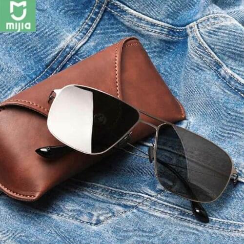 Xiaomi Mijia Classic Square Sunglasses PRO stainless steel frame Nylon polarized lens UV protection against oil stains Screwless