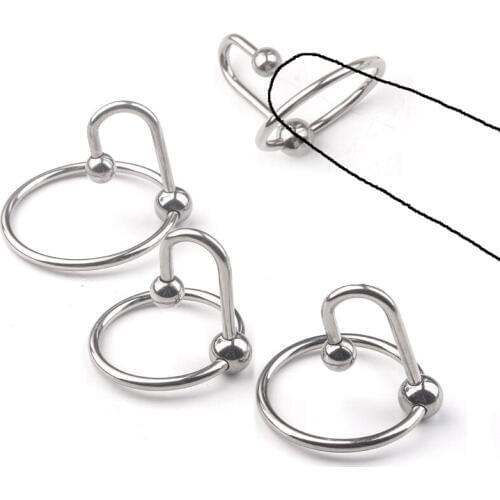 Sex Penis Rings Beads Urethral Catheter Glans Stimulation Cock Rings Adult Toys Urethra Sound Metal Delay Ring Sex Toys for Men