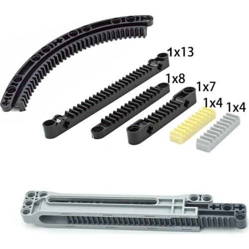 Building Blocks Technical MOC Parts Gear Rack Train Car Crane Model DIY Bricks Accessories Creative Toys 6630 3743 64781 87761