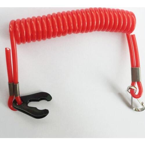 1pc Red Boat Kill Switch Key Lanyard 1.6m Safety Rope Replacement Accessories For Honda For Yamaha Boat Kill Switch Safety Rope