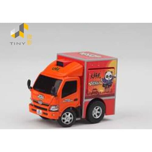 Tiny 1:64 Q Version Hino 300 Food Truck Simulation Model Car