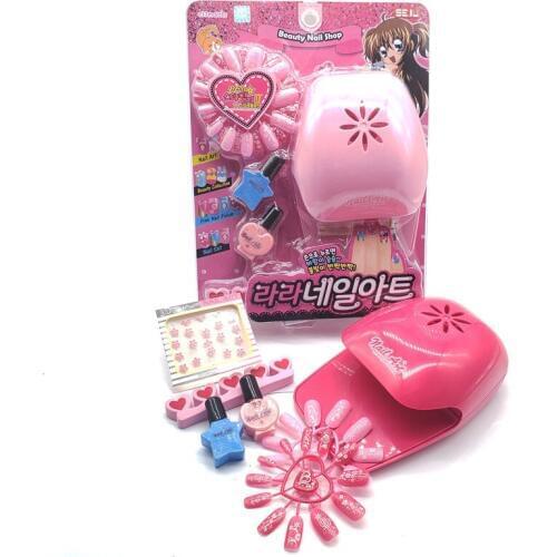 Girls Fashion Nail Art Toy DIY Beauty Manicurist Hobby Craft Pretend Play Funny Makeup Artist Eduactional Toys For Children