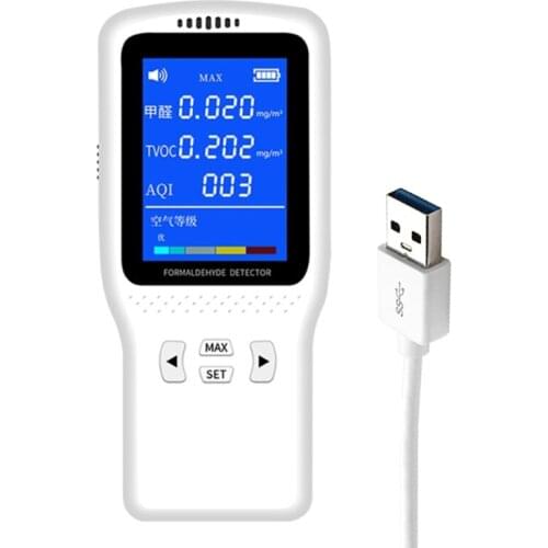 Air Quality Monitor Excellent Air Quality Tester for Formaldehyde TVOC AQI