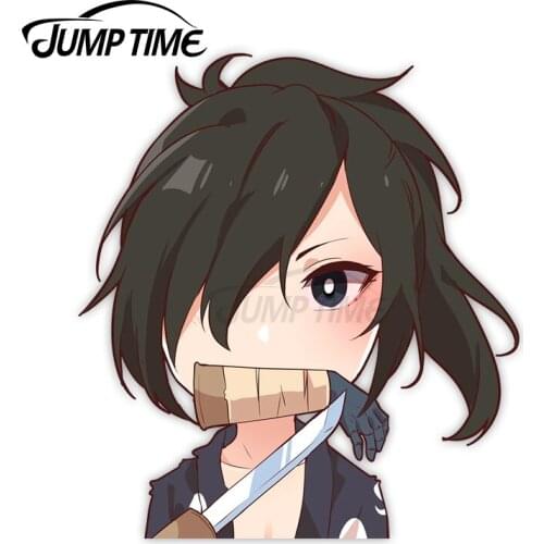 Jump Time 13 x 8.5cm Vinyl Car Stickers Hyakkimaru Anime Avatar Car Decals Personality Bumper Waterproof Car Accessories