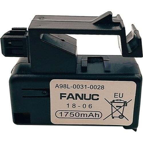 Original A98L-0031-0028 PLC Industrial Battery Pack for Fanuc CNC PLC Industrial System A02B-0323-K102 3V 1750mAh Backup Battery