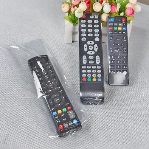 5pcs PVC Clear Heat Shrink Protective Film for Video TV Air Condition Remote Control Dust-proof Cover Waterproof Protective Case
