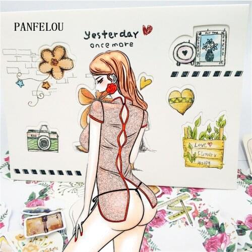 Clearance sale Cheong-sam girls Scrapbooking DIY Embossing mould card paper die stencils punch Metal dies cutting