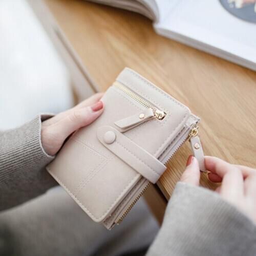 OCARDIAN Women Wallet Hasp Small and Slim Coin Pocket Purse Women Short Wallets Small Fold Female Coin Purse Mini Money Purses