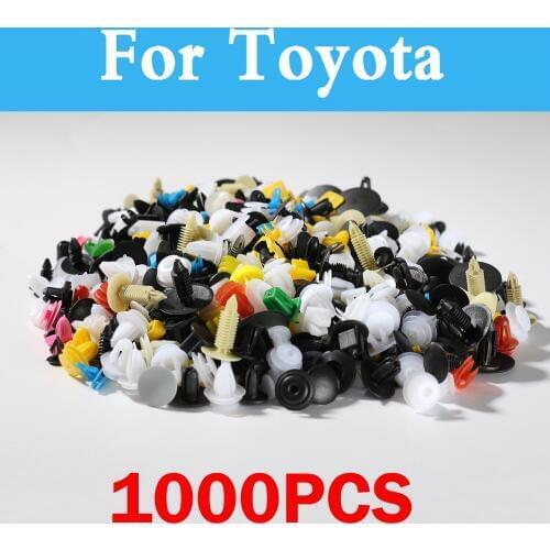 1000pcs Mixed Car Clips Fastener Rivet Door Panel Push For Toyota Cruiser Fortuner Gt86 Corolla Runx Fj Harrier Corolla Rumion
