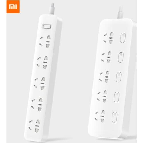 Xiaomi Mijia Power Strip Fast Charging 2500W 10A 6 Standard Sockets/8 Standard Sockets/3 Socket With 1M/5M Cable Charging Power