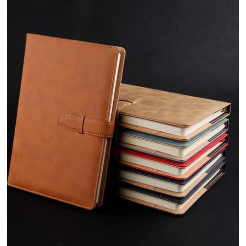 PU Leather A5 Notebook Planner Organizer Personal Travel Diary Journal Business Buckle Notepad Stationery School Office Supplies