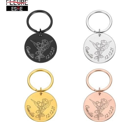 Couple Keychain Original Keychains Personalized Gift Boyfriend Girlfriend Key Chain for Car Keys Customized for Men Women Gifts