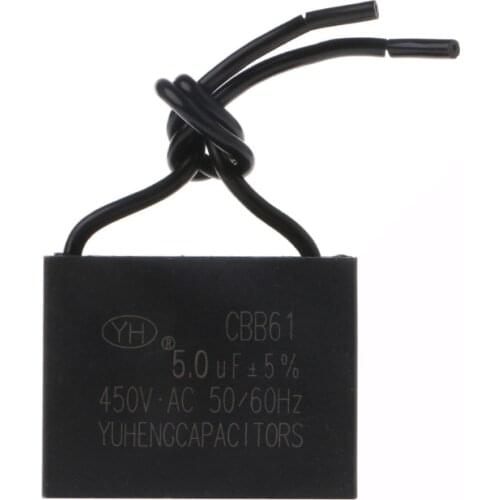CBB61 450V 1/2/3/4/5/6/10 uF Ceiling Fan Motor Running Starting Capacitor 28TC