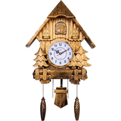 Cuckoo Clock Fashion Living Room Wall Clock 20inch Alarm Clock Quality Swing Pocket Watch Modern Brief Hourly Broadcast Time