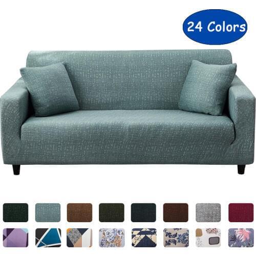 Elastic Sofa Covers Red/Green/Purple/Back Stretch Couch Covers for Sofas Slipcovers 1/2/3/4 Seater Furniture Protector Cover