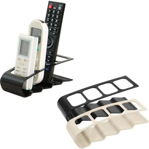 Metal Iron Four-grid TV Air Conditioning Remote Storage Container Desktop Sundries Holder Stand Home Office Stationery Organizer