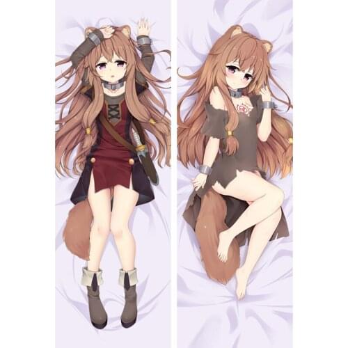 Anime Dakimakura Body Pillow Cover Anime Anime The Rising of The Shield Hero Filo Raphtalia Dakimakura Sexy boy Girl Long Throw