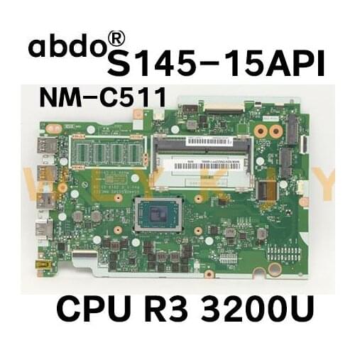 NM-C511 For Lenovo IdeaPad S145-15API portable motherboard NM-C511 with CPU R3 3200U DDR4 100% test work