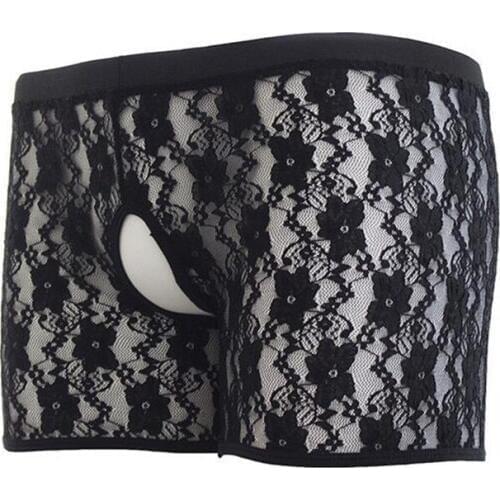 New Sex Product Fetish Sexy Lace Strong Man Penis Hole Strings Translucent Bandage Handjob Role-playing Adult Games for Man