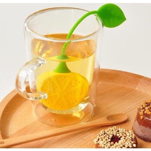 Wholesale Cute Lemon Silicone Tea Leaf Herbal Infuser Maker Filters Infuser Strainer JF