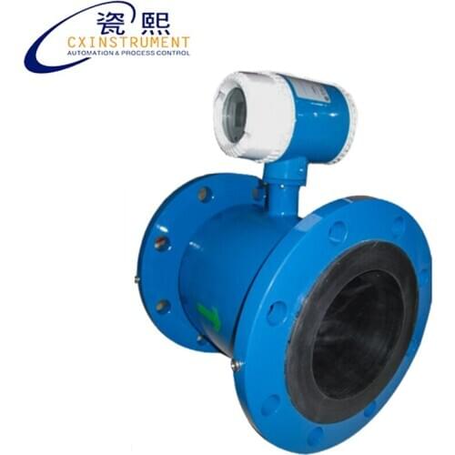 Modbus Water Flow Meter With 1~16 m3/h Measuring Range Carton Steel Material 4~20mA and Pulse Output Electromagnetic Flowmeters