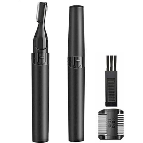 Adjustable Eyebrow Trimmer Portable Facial Hair Removal Eye Brow Razor Scissors Leg Body Armpit Hair Removal Shaver Battery Type