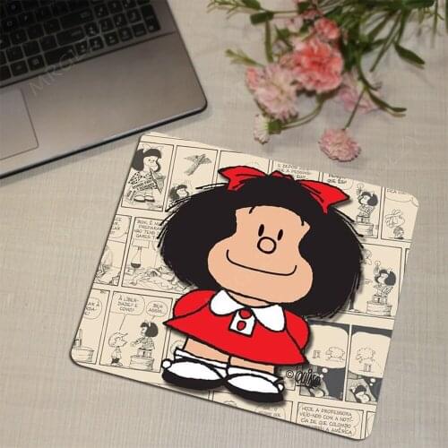 MRGLZY Promotional Cartoon Cute Girl Comfortable Mouse Pad Gaming Mouse Pad Size 18x22cm Rubber Mouse Pad Desk Mat