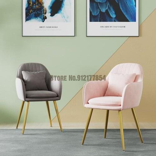 Light luxury chair girl cute desk home bedroom girl dressing table makeup stool backrest net