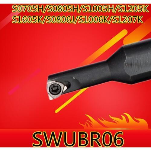 SWUBR06 S0705H/S0805H/S1005K/S1205K/S1605K/S0806J/S1006K/S1207K/S1607K SWUBR06,tool cutting edge angle 93 degree use WBGT060102